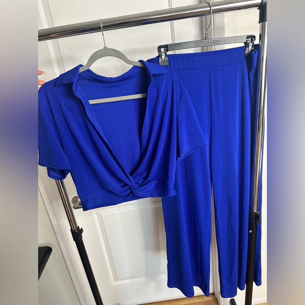 NEW Blue Women's Jumpsuit Set